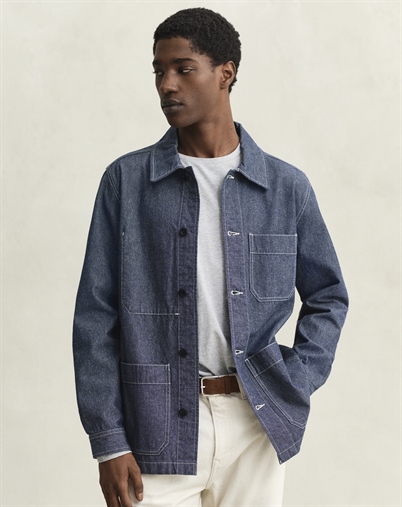 Gant - Chambray Overshirt - Mid Blue